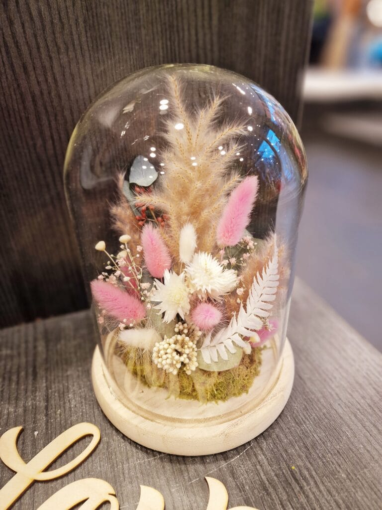 Cloche fleurie séchée Genève